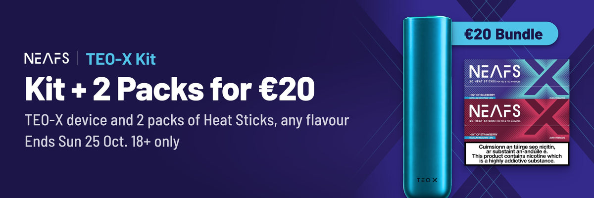 NEAFS TEO-X Kit, kit and 2 packs of Heat Sticks for €20, ends Sun 25 Oct, 18+ only