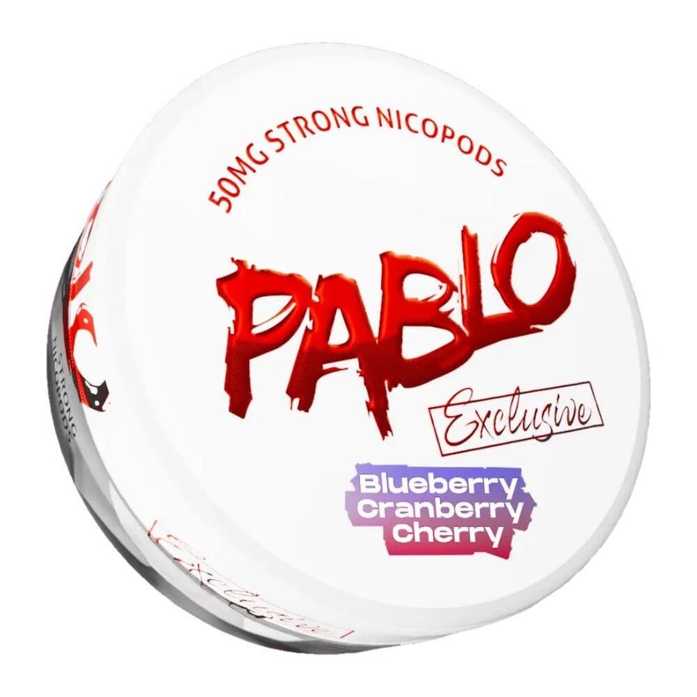 PABLO Exclusive Nicotine Pouches Blueberry Cranberry Cherry 50MG/G 
