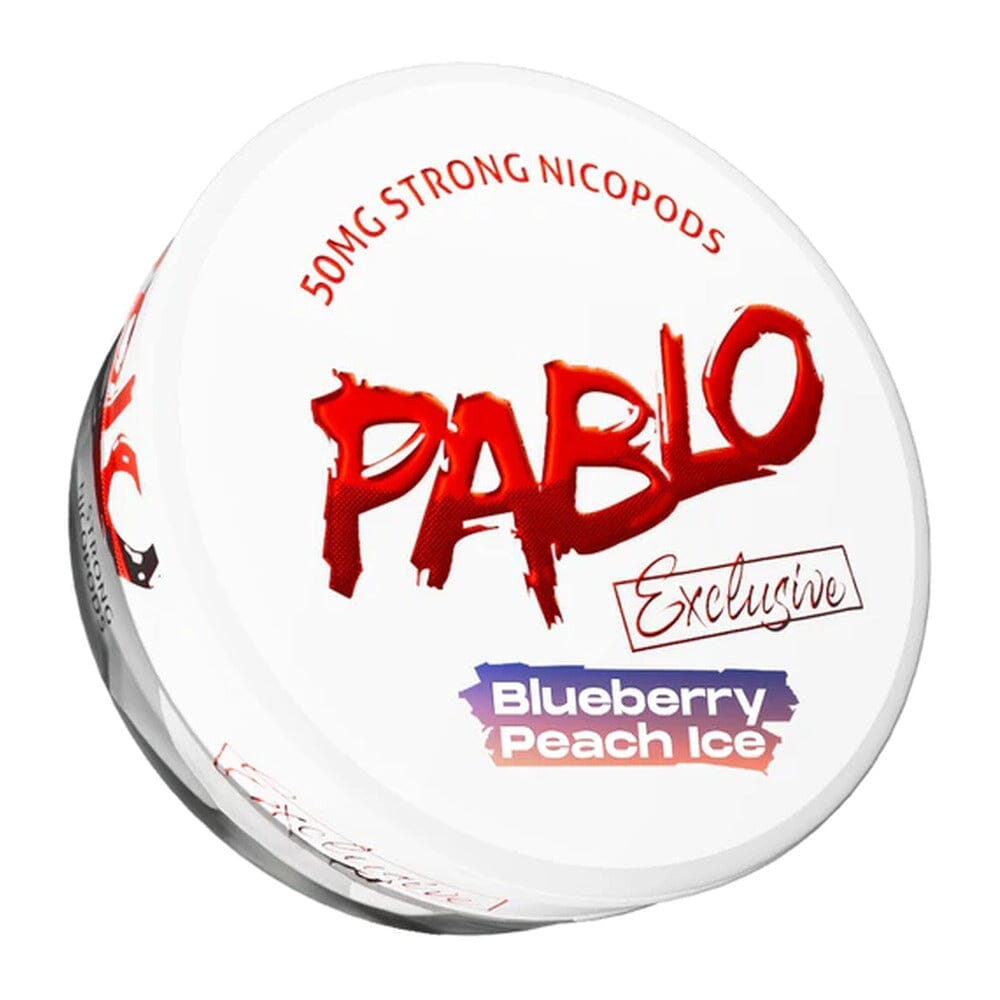 PABLO Exclusive Nicotine Pouches Blueberry Peach Ice 50MG/G 