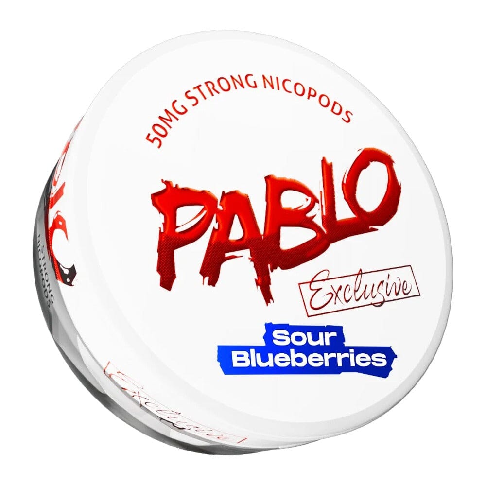 PABLO Exclusive Nicotine Pouches Sour Blueberries 50MG/G 