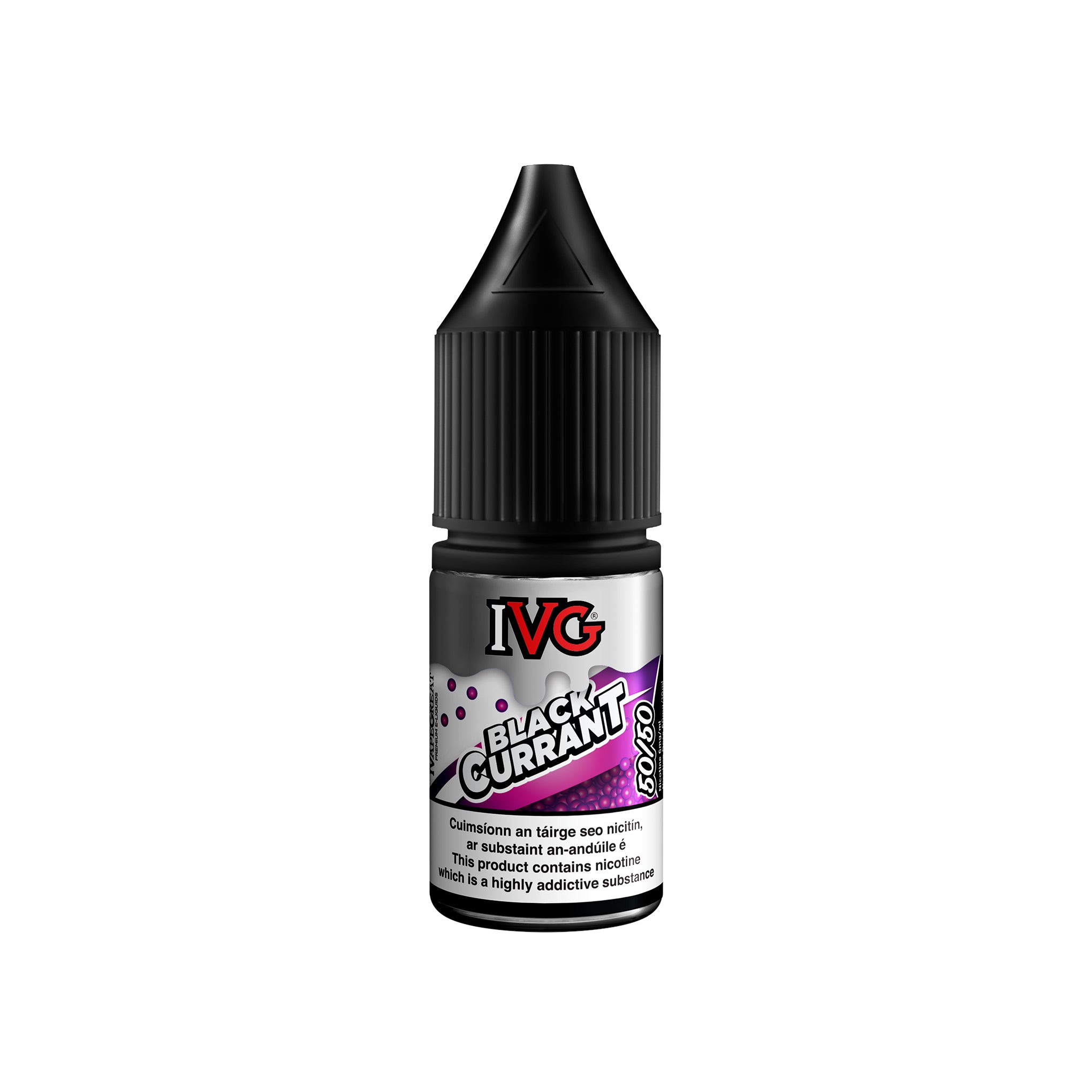 IVG 50/50 Fruit Range E-Liquid Blackcurrant 3MG - Very Low Nicotine 