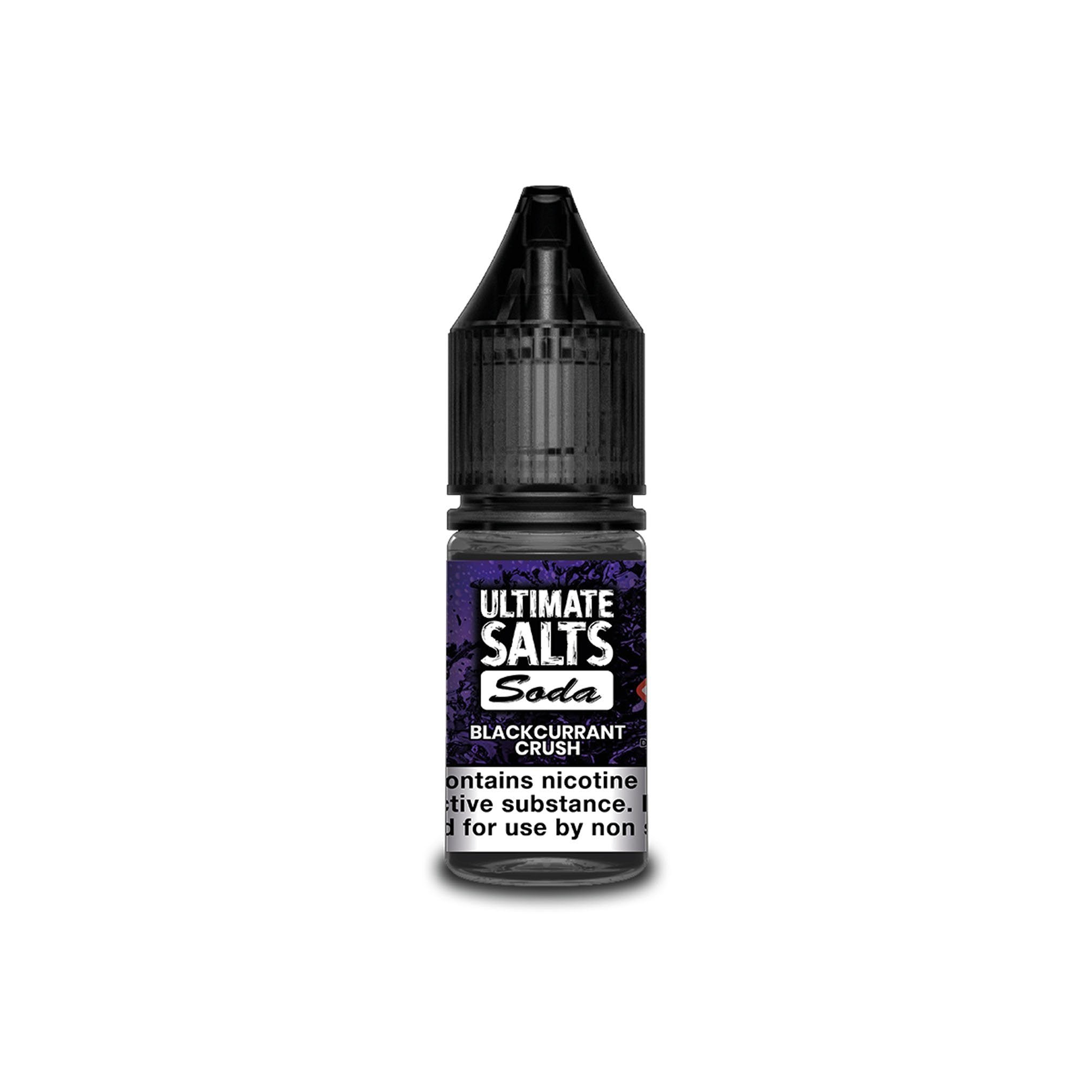 Ultimate Juice Nicotine Salt E-Liquid Blackcurrant Crush Soda 10MG - Medium Nicotine