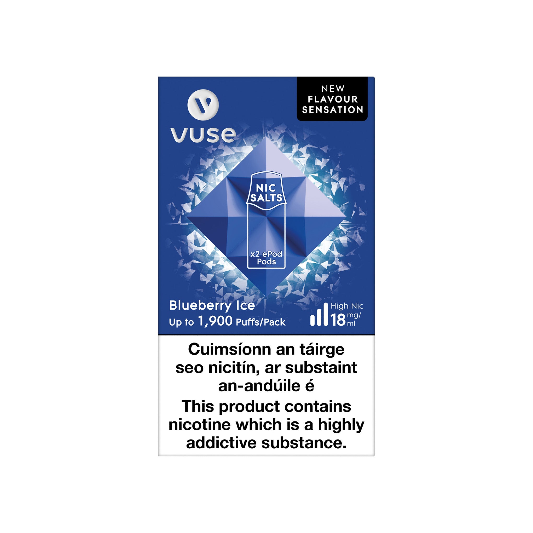 VUSE ePod Cartridges Blueberry Ice 18MG vPro - High Nicotine 