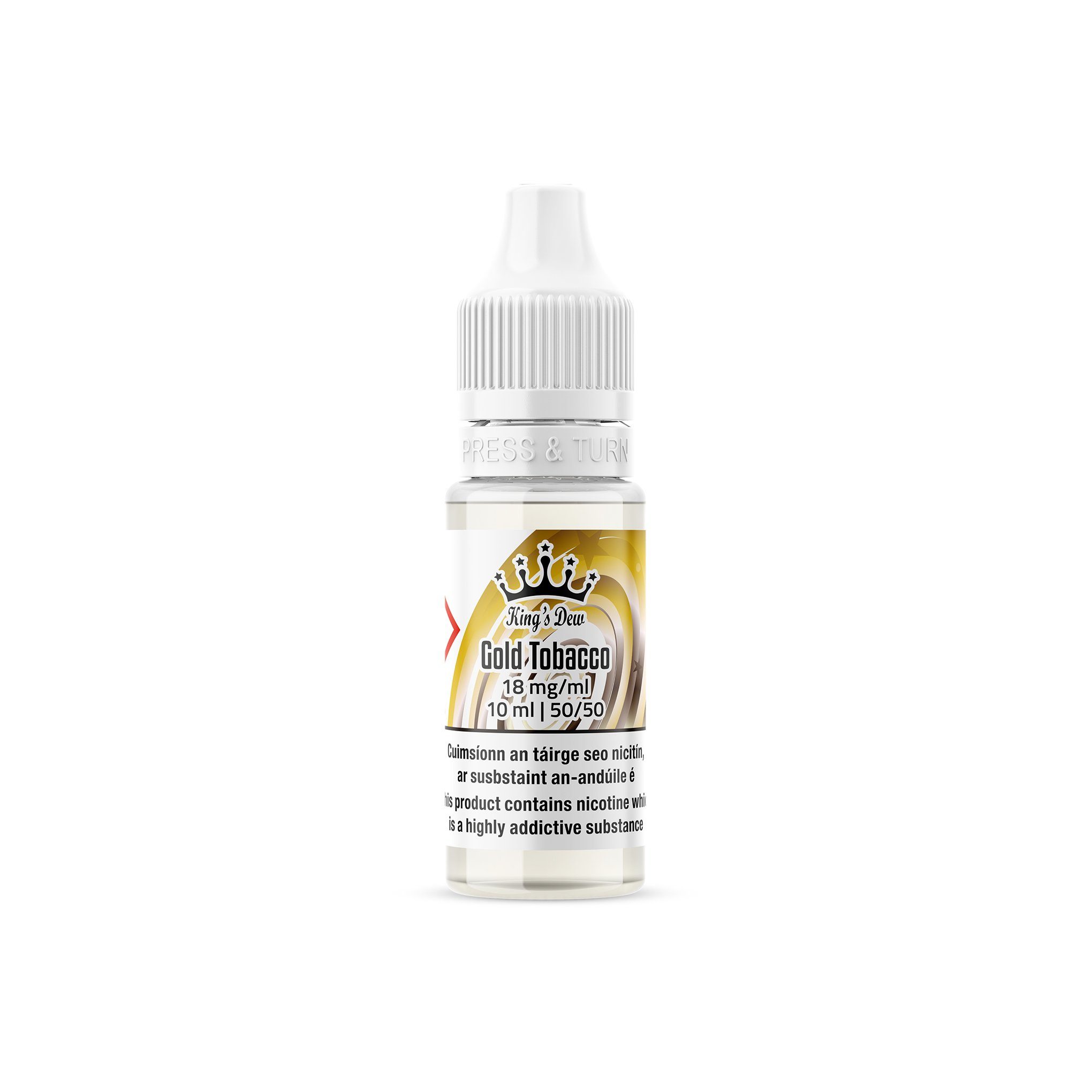 King's Dew E-Liquid Gold Tobacco 18MG - High Nicotine
