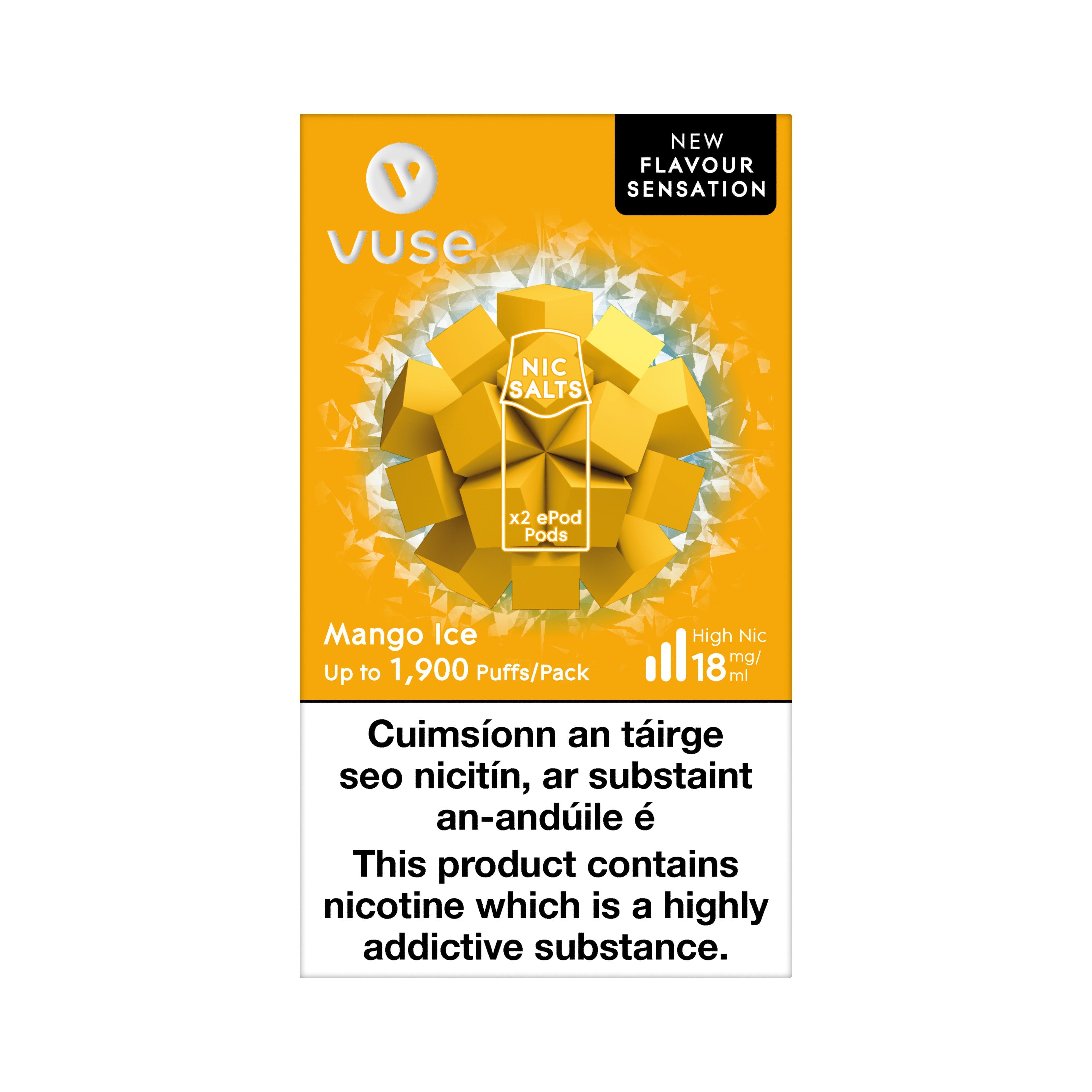VUSE ePod Cartridges Mango Ice 18MG vPro - High Nicotine 