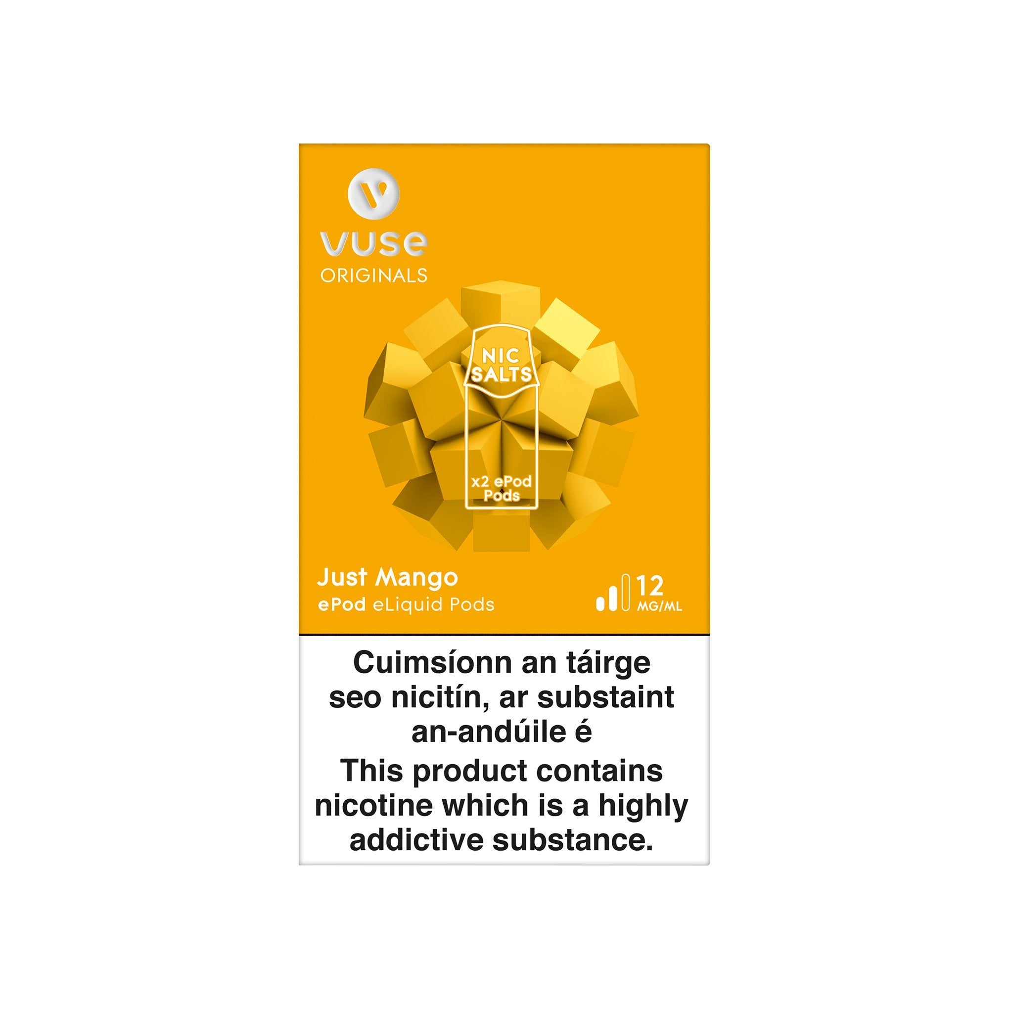 VUSE ePod Cartridges Just Mango 12MG vPro - Medium Nicotine 
