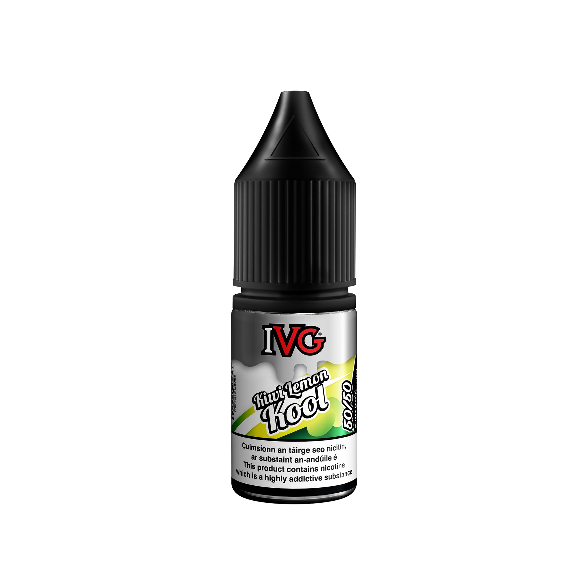 IVG 50/50 Iced Range E-Liquid Kiwi Lemon Kool 3MG - Very Low Nicotine 