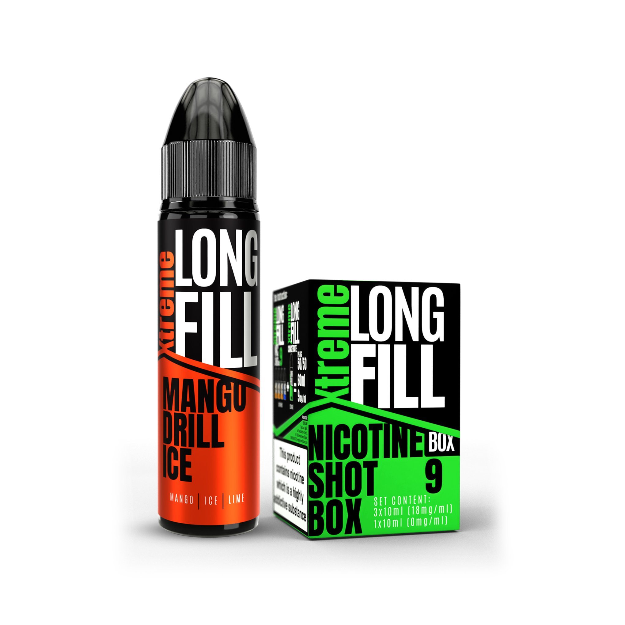 Xtreme Long Fill E-Liquid Mango Drill Ice 9MG - Medium Nicotine