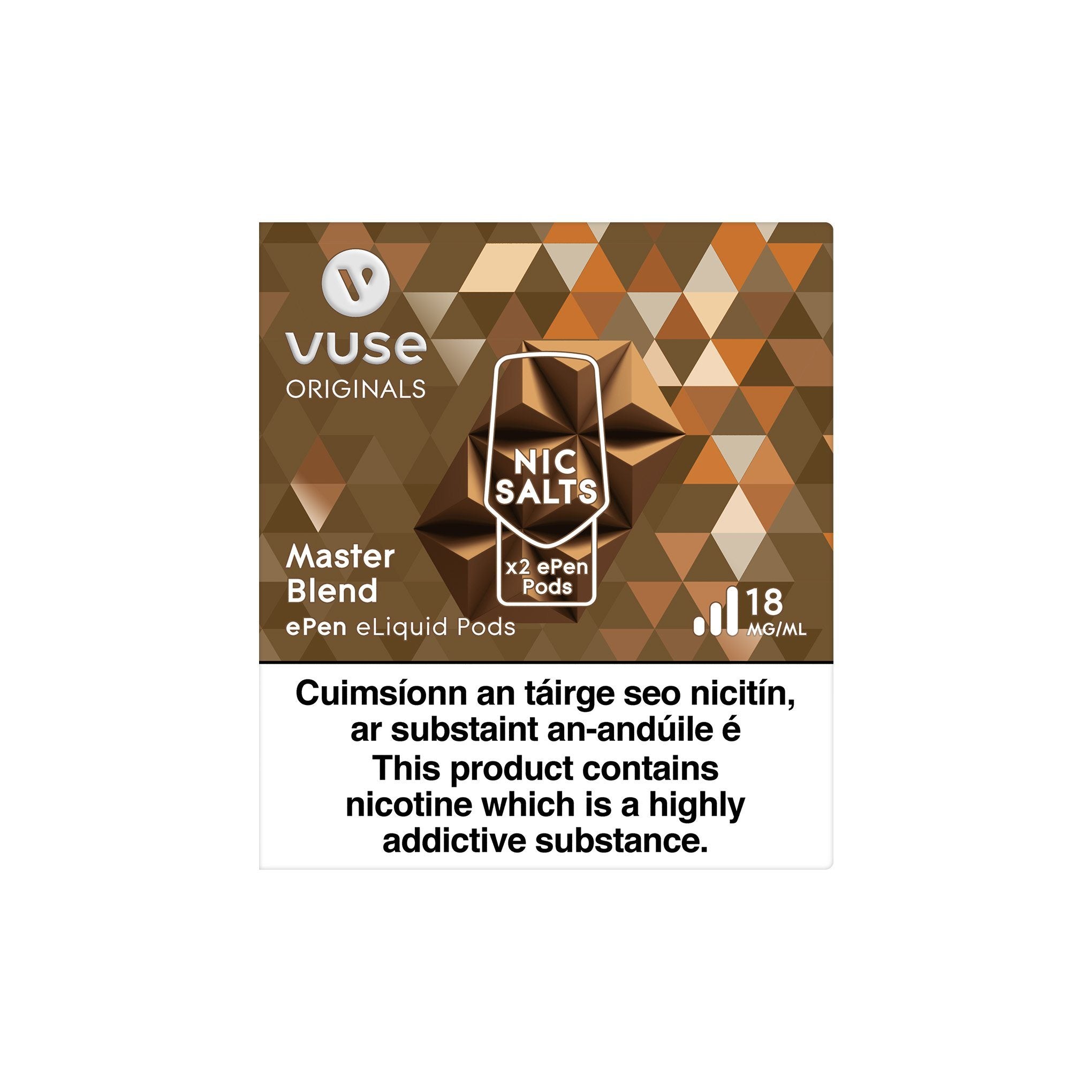 VUSE ePen 3 Cartridges Master Blend 18MG vPro - High Nicotine 