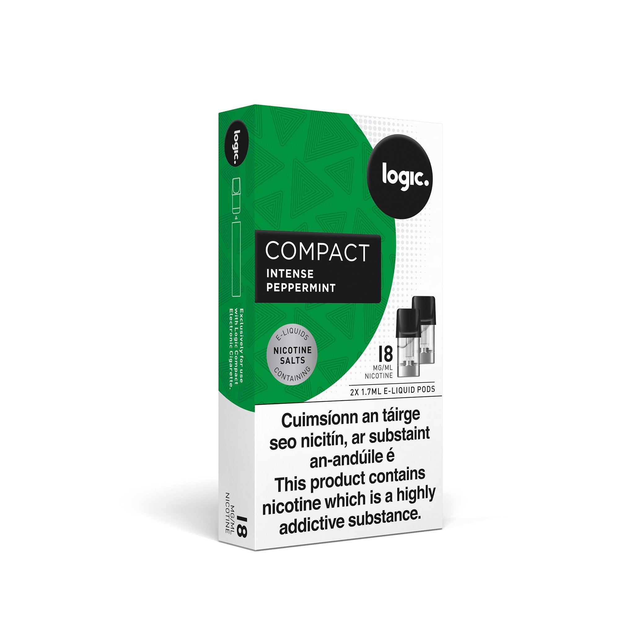 Logic Compact Intense Pods Peppermint 18MG - High Nicotine