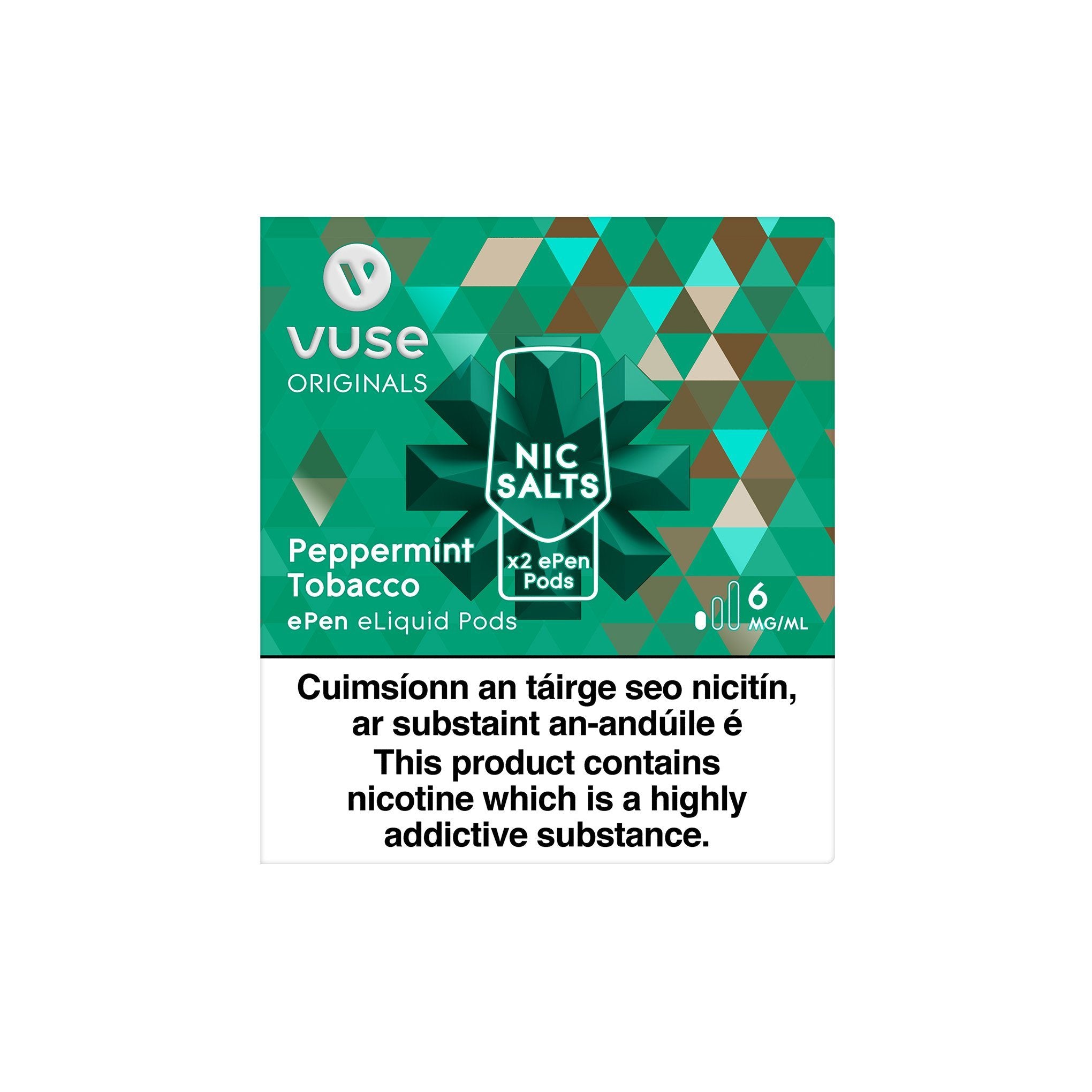 VUSE ePen 3 Cartridges Peppermint Tobacco 6MG - Low Nicotine 