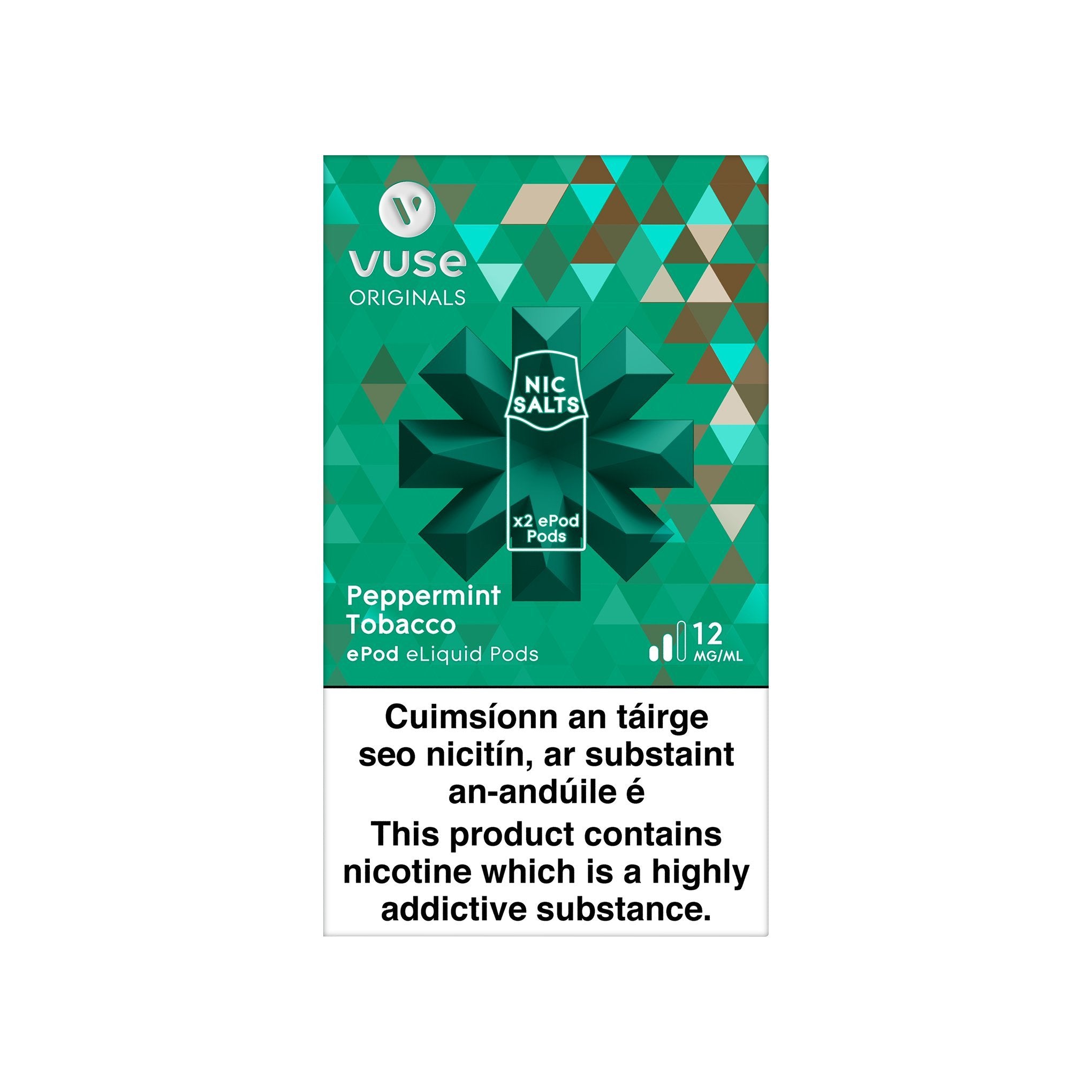 VUSE ePod Cartridges Peppermint Tobacco 12MG vPro - Medium Nicotine 