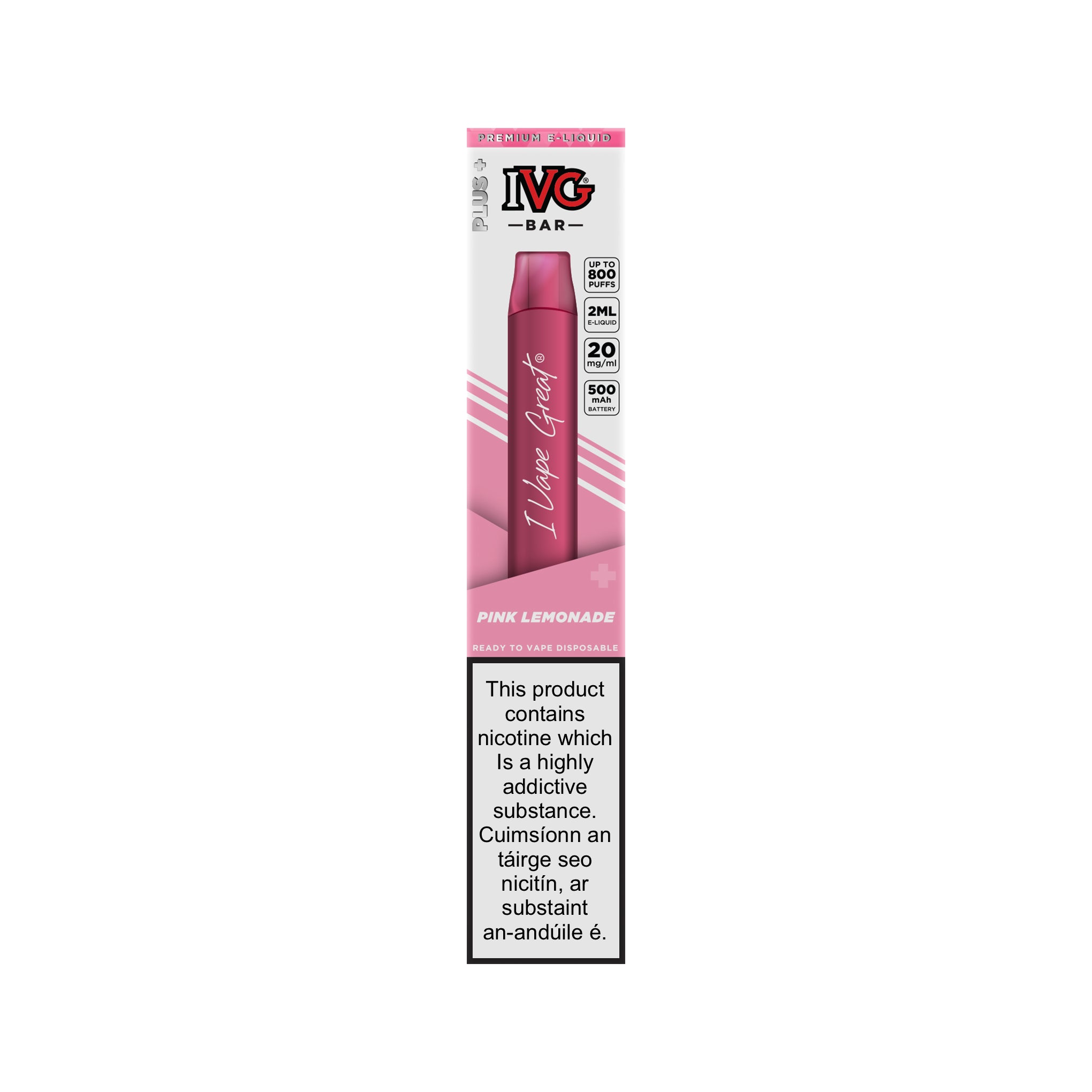 IVG Bar Plus Disposable Kit Pink Lemonade 