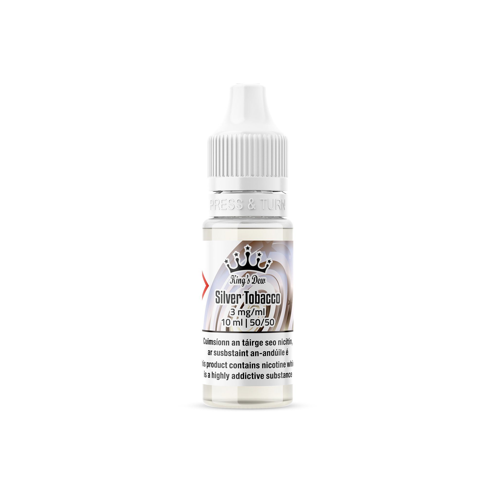 King's Dew E-Liquid Silver Tobacco 3MG - Very Low Nicotine