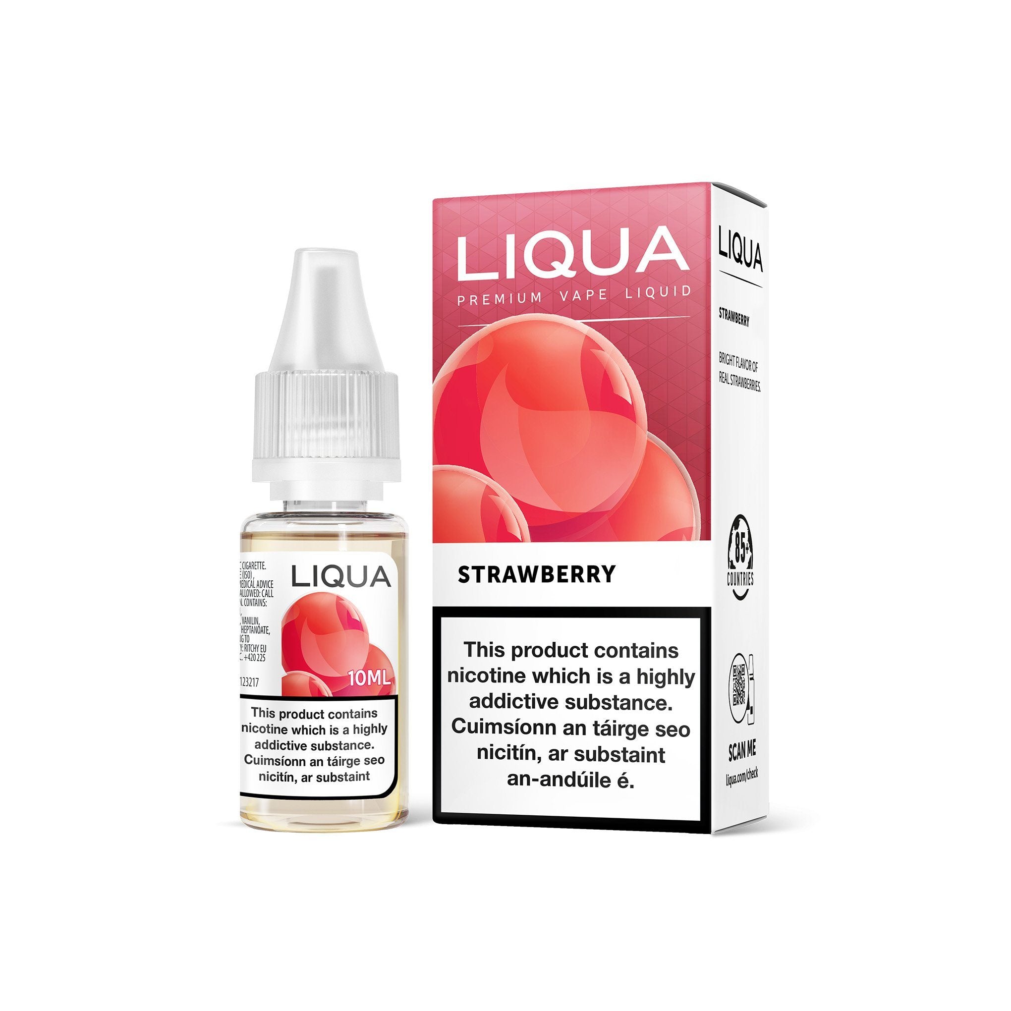 Liqua Fruit & Berry Series E-Liquid Strawberry 0MG - No Nicotine