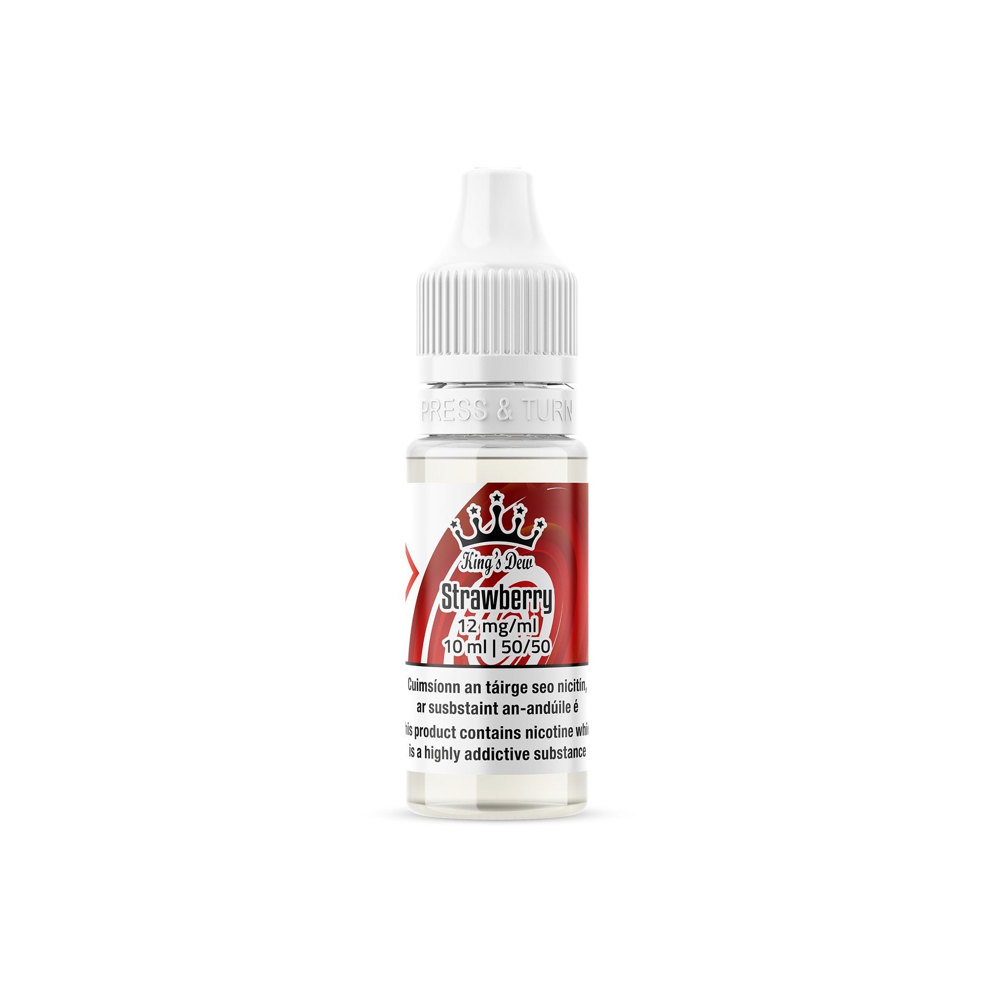 King's Dew E-Liquid Strawberry 12MG - Medium Nicotine