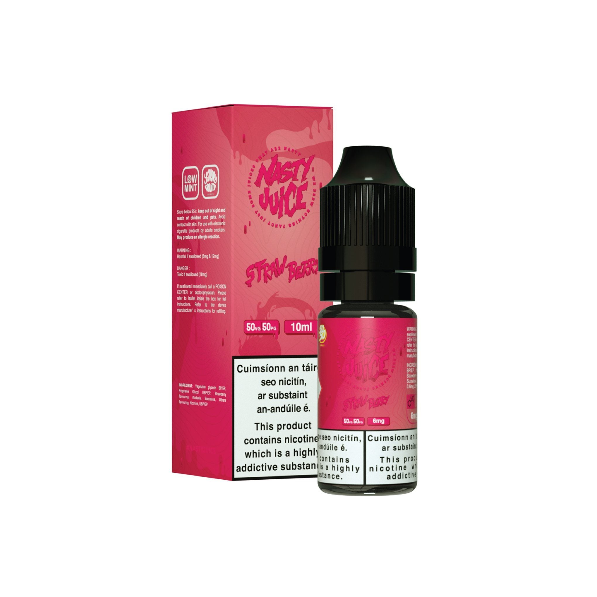 Nasty Juice E-Liquid Strawberry - Trap Queen 6MG - Low Nicotine
