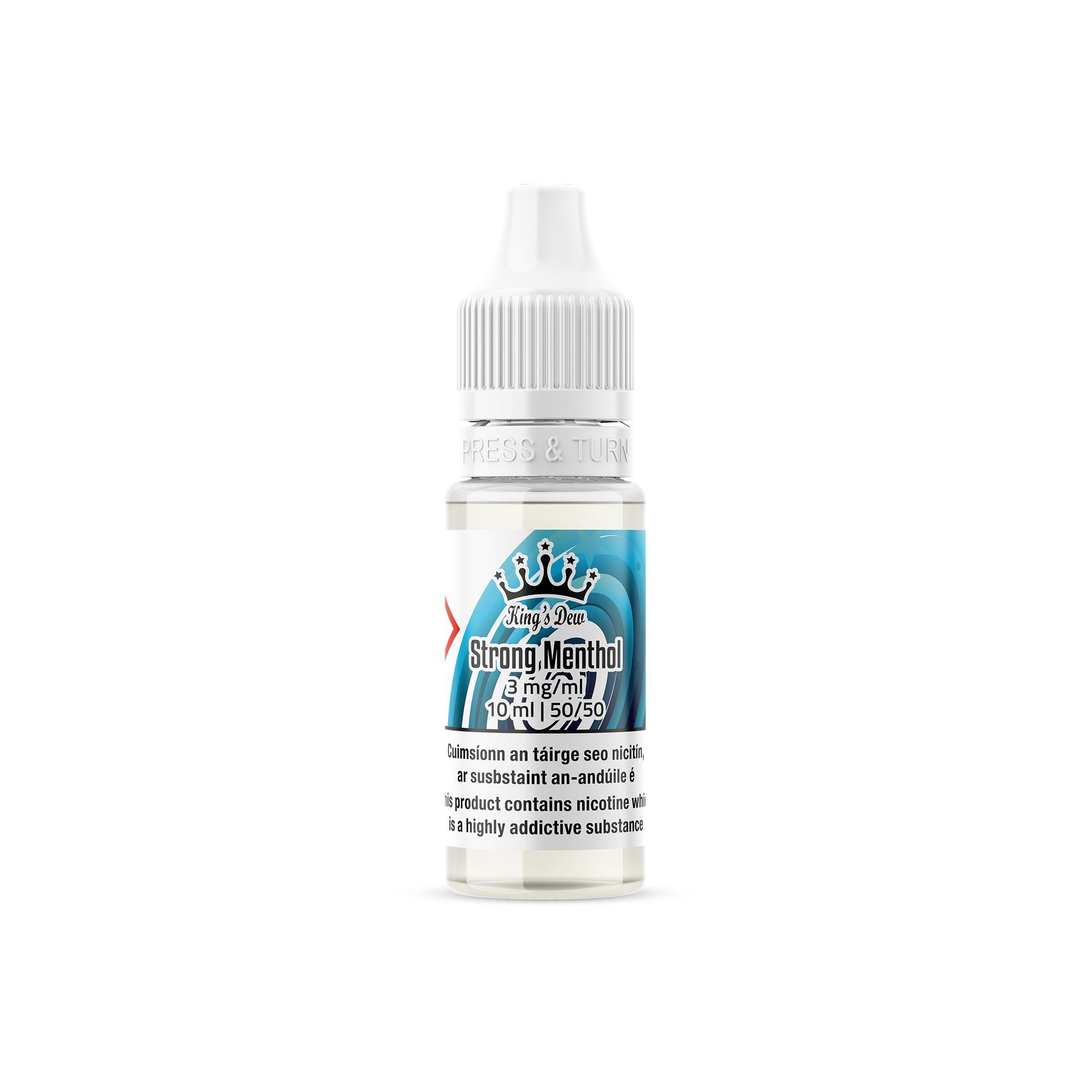 King's Dew E-Liquid Strong Menthol 3MG - Very Low Nicotine