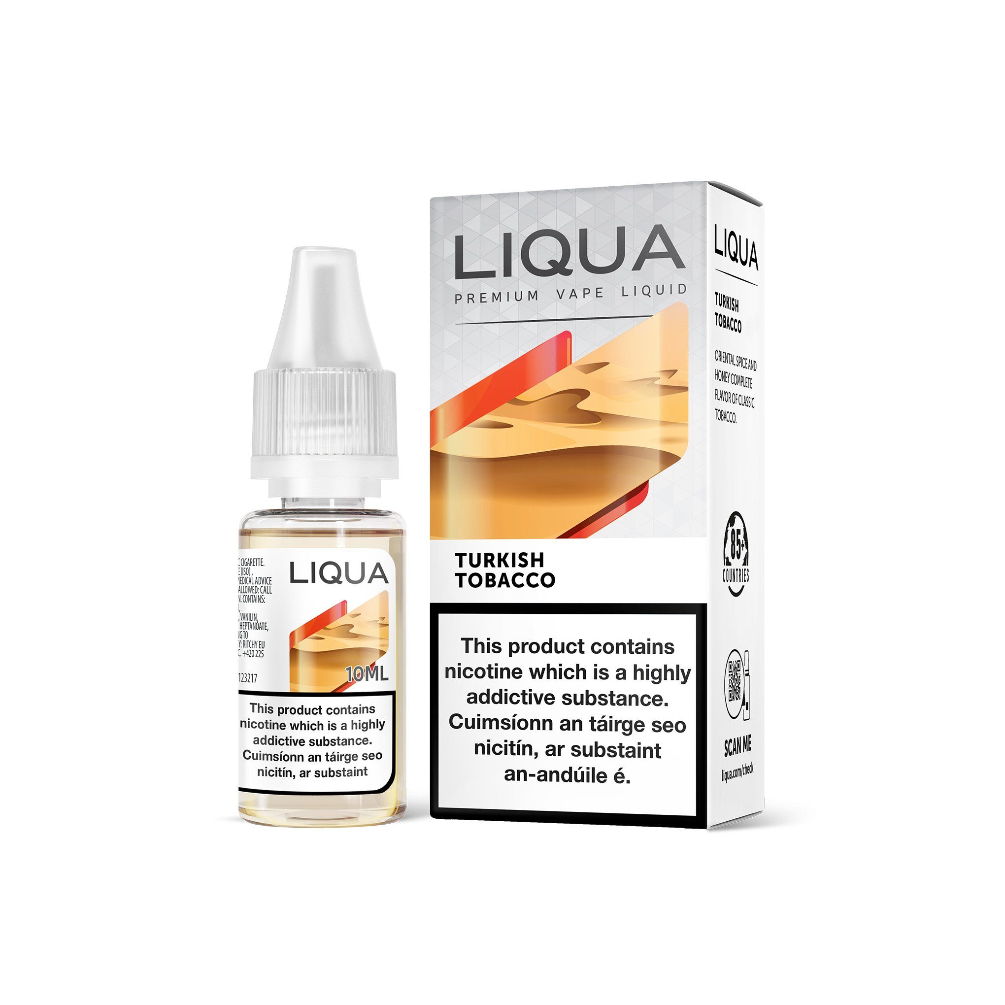 Liqua Tobacco Series E-Liquid Turkish Tobacco 0MG - No Nicotine