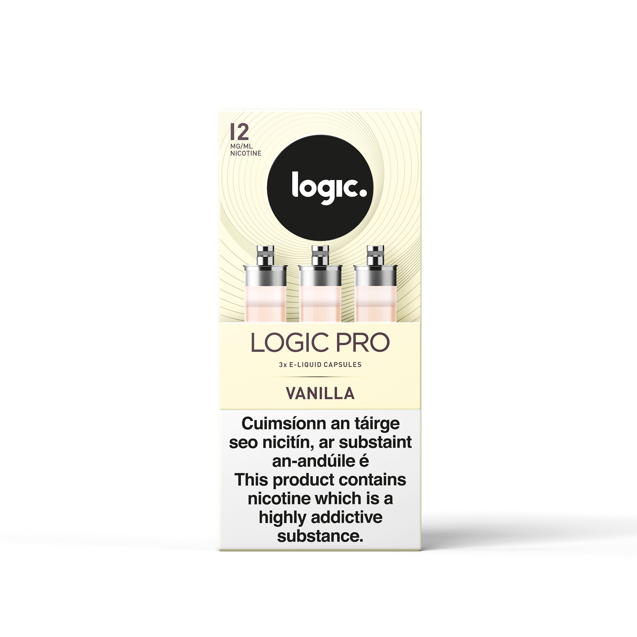 Logic Pro Capsules Vanilla 12MG - Medium Nicotine