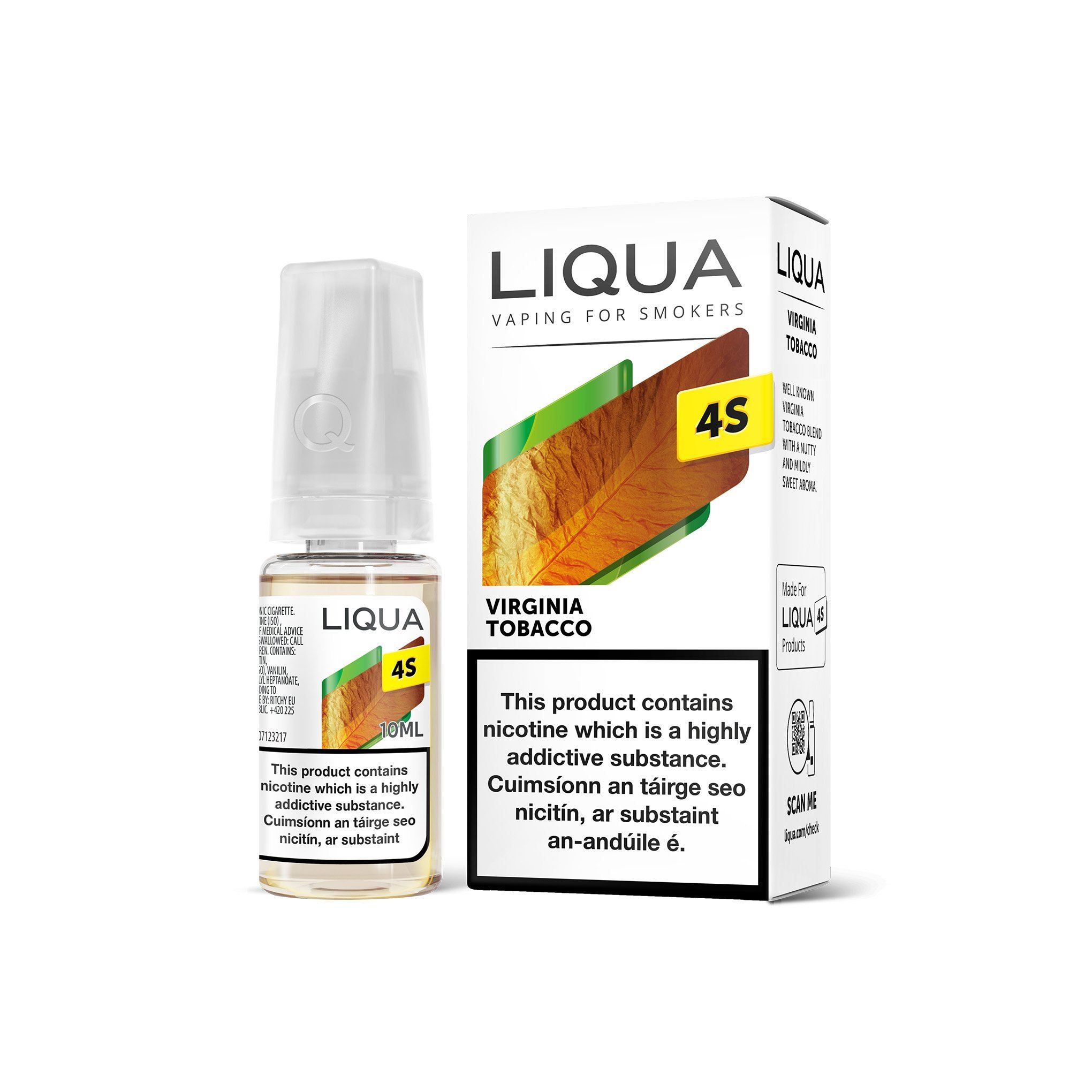 Liqua 4S Series E-Liquid Virginia Tobacco